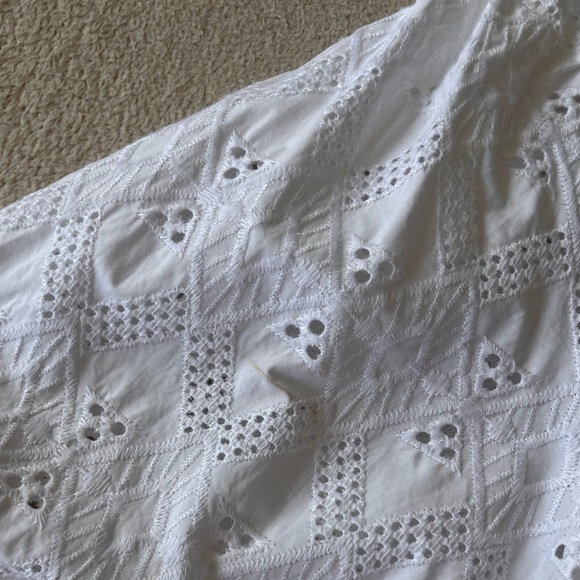 NWOT Hudson North White Eyelet Embroidered Cotton Dress M - Picture 4 of 11